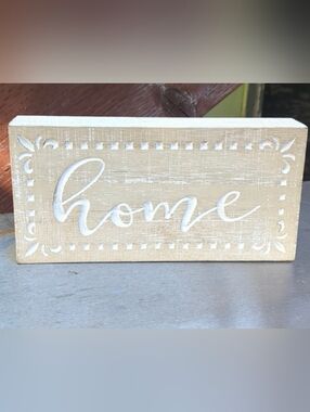 Wooden "Home" Decorative Block
